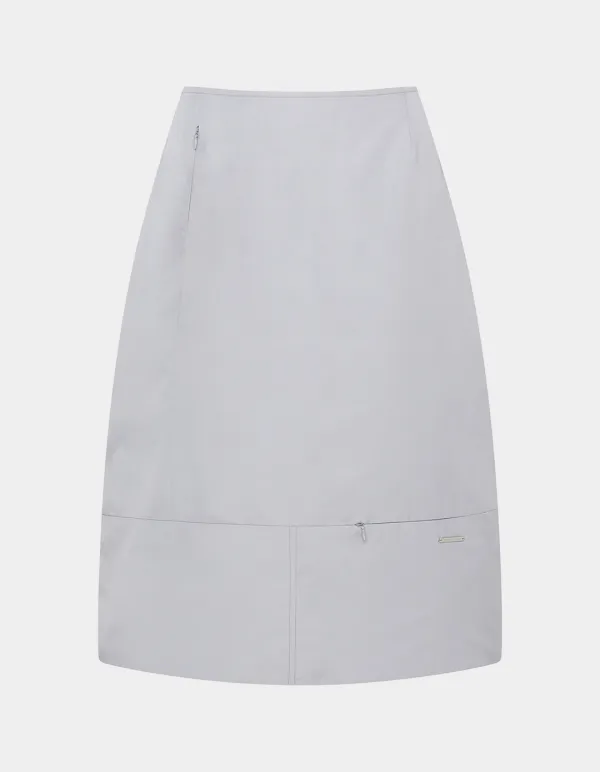 Ski Two-Tone Padded Skirt (Grey)