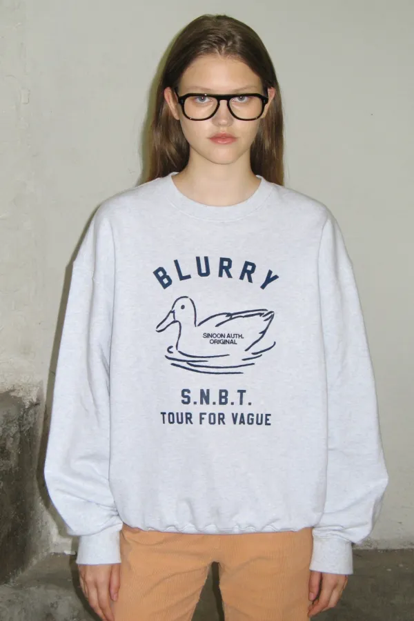 Blurry Duck Sweatshirt (Malange Grey)
