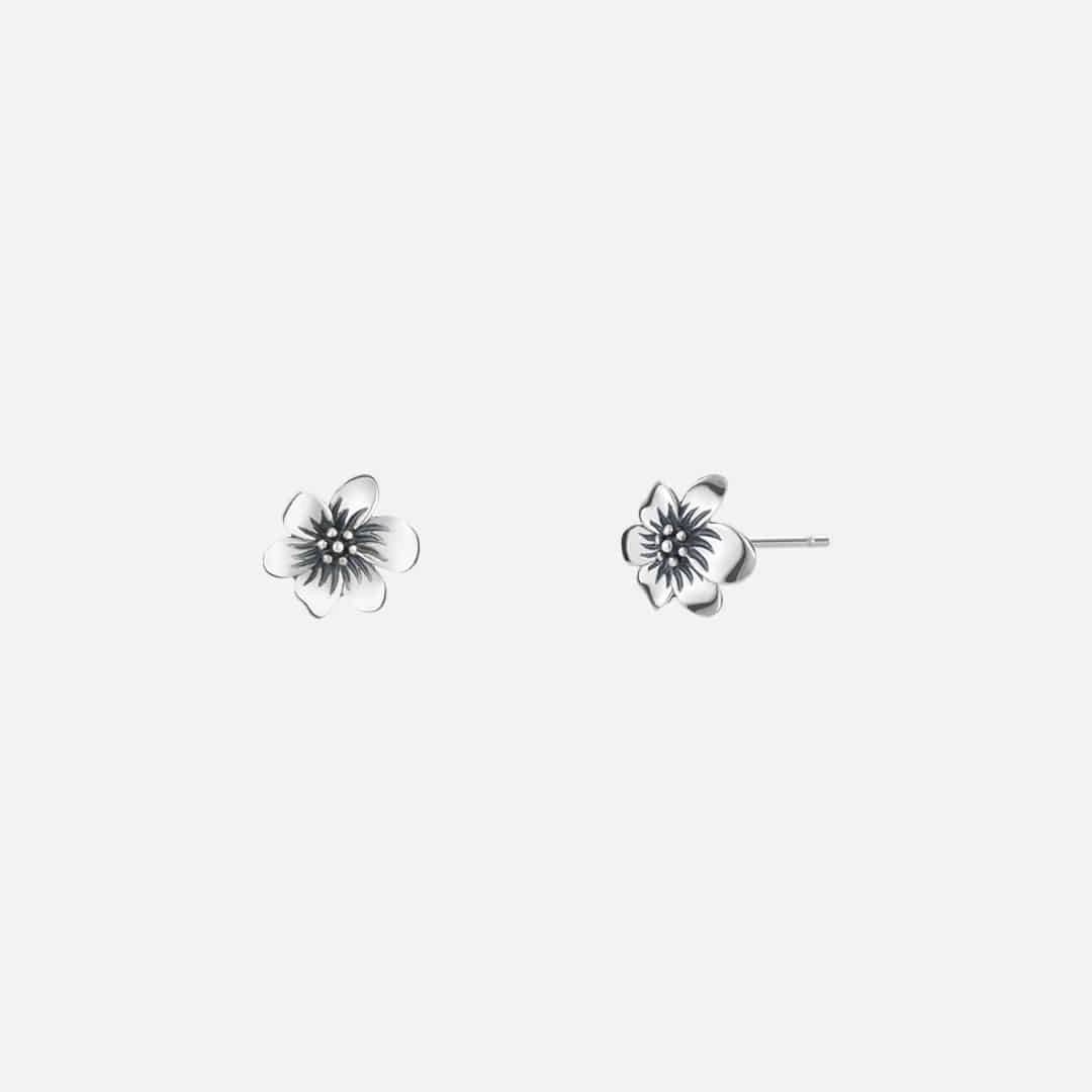 엔프프 [silver925] corolla earrings-black silver 상품 이미지 1