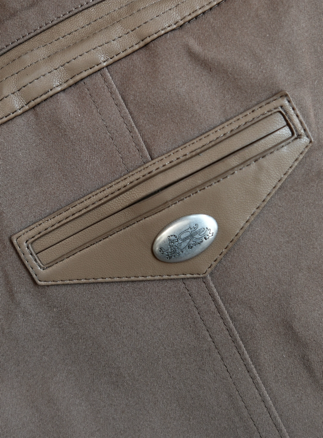 배드블러드 [w-jkt26-019] Spina High-Neck Jacket - Brown 상품 이미지 3