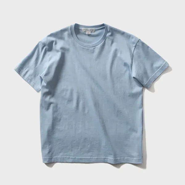 TF2-TS07 하이 소프트 라운드 티-스카이블루