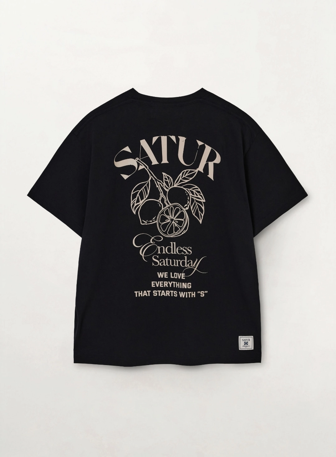 세터 Citron Back Logo T-Shirt - Black 상품 이미지 1