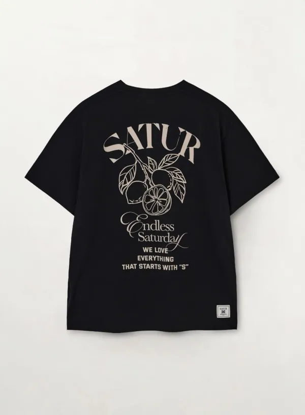 Citron Back Logo T-Shirt - Black