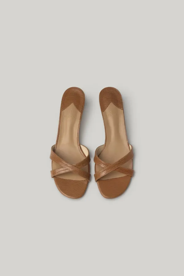 Gable Strap Mules (Camel)