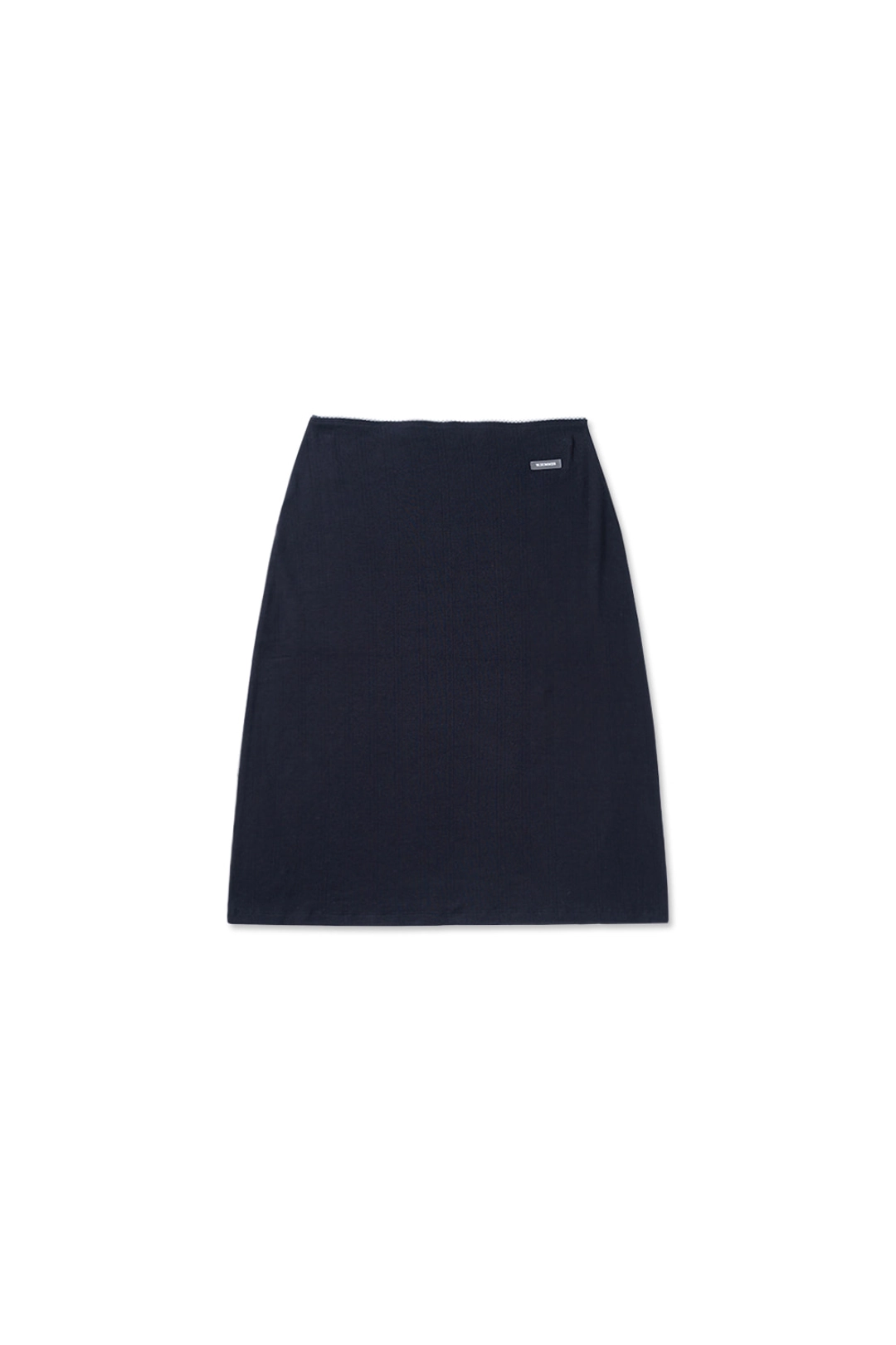 위드아웃썸머 Nude midi skirt_navy 상품 이미지 1