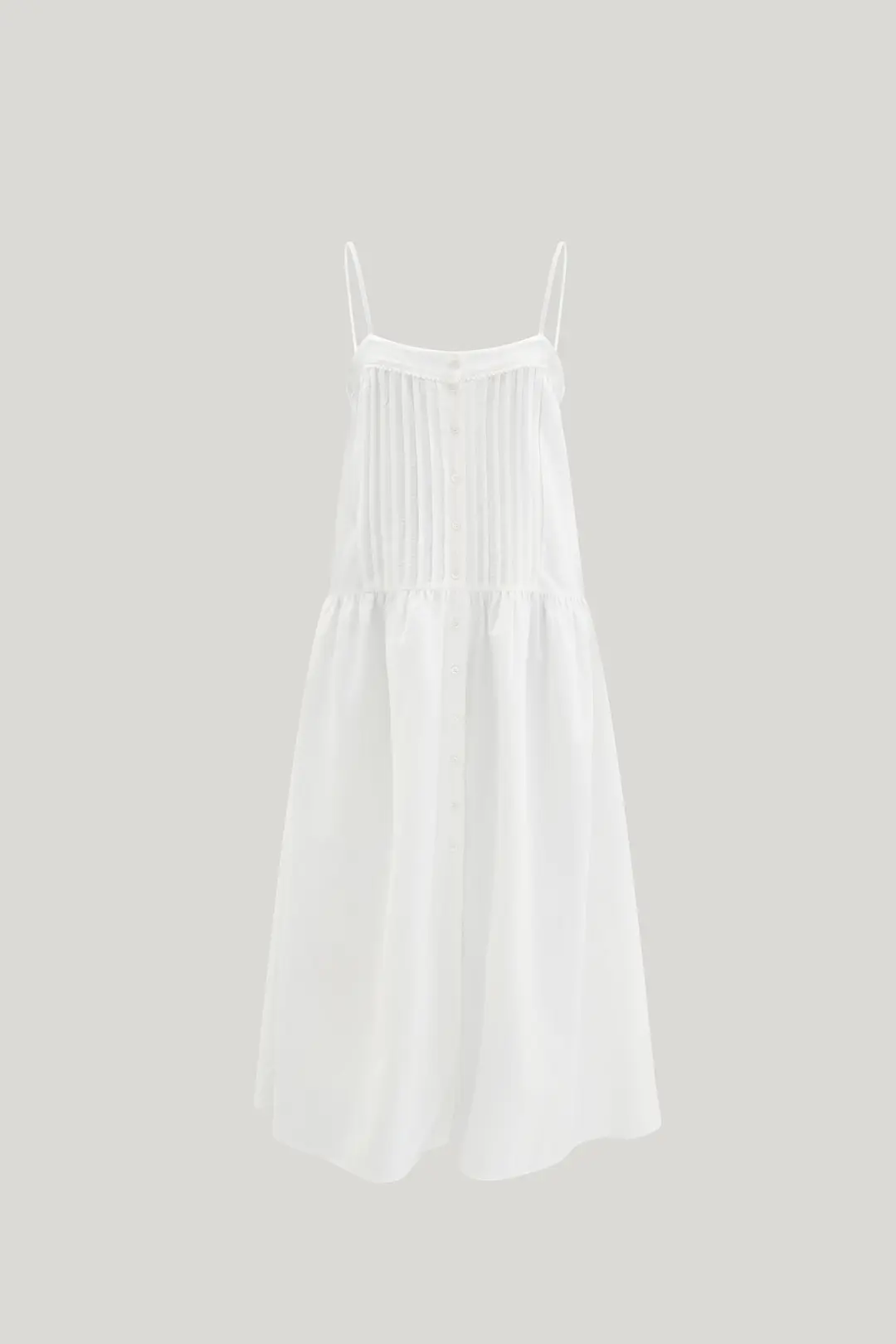 포에트 서울 flowy pintuck dress_ivory 상품 이미지 1