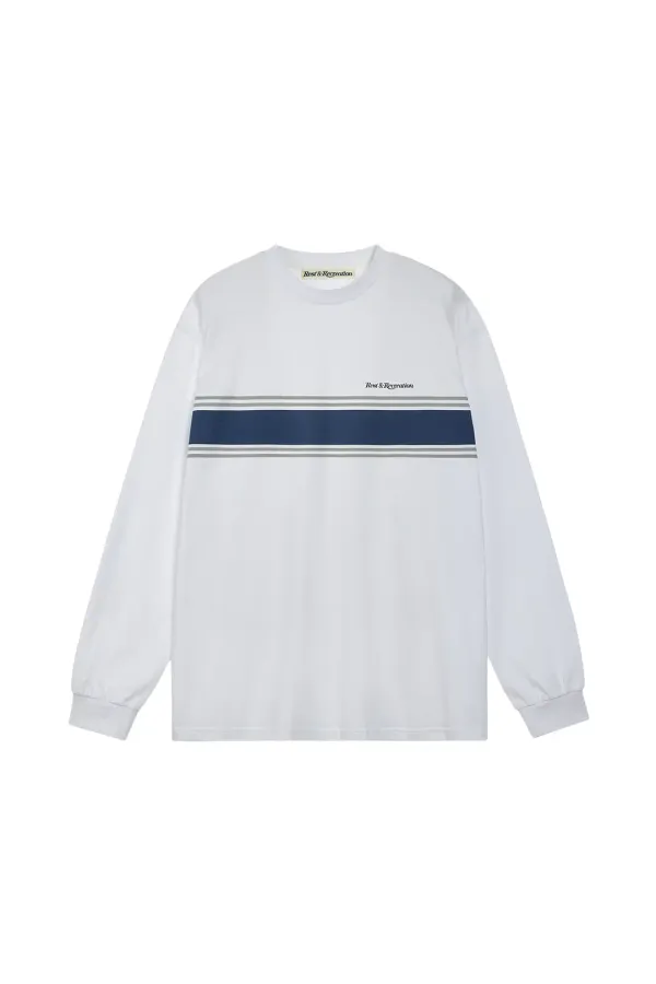 CREWNECK LONG SLEEVE T-SHIRT - WHITE