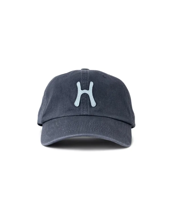 H Logo Cotton Ball Cap_Navy