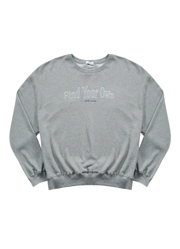 COMFY BOXY SWEATSHIRT / GRAY