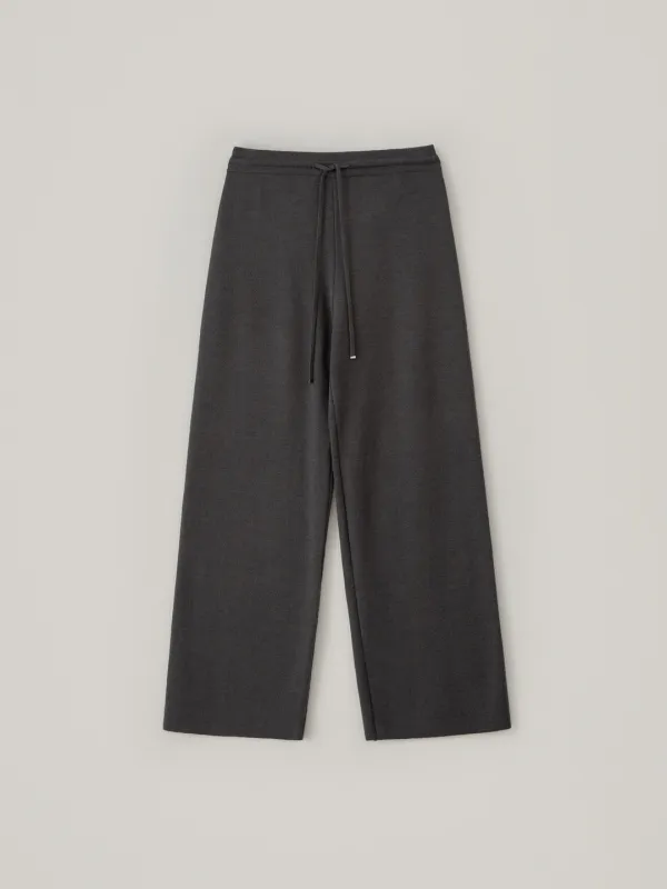 Basic Knit Pants - Charcoal