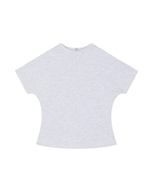 POE MOCK TOP (White Melange)
