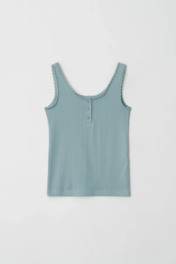 renee lace sleeveless - mint
