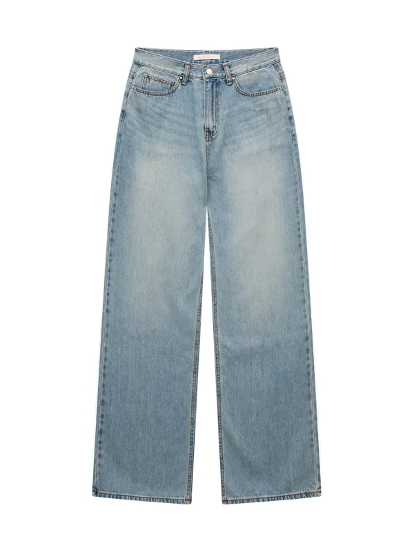 RIVET WIDE DENIM PANTS (LIGHT BLUE)