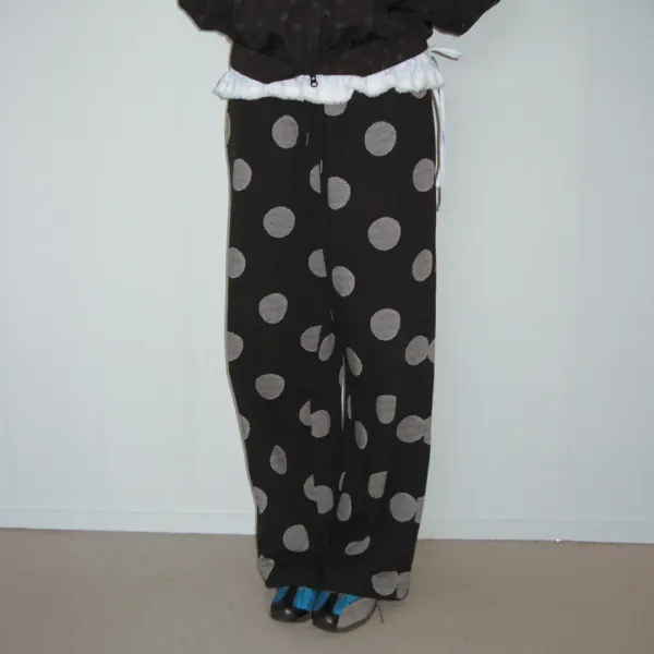 BIG DOT SWEAT JOGGER PANTS BLACK
