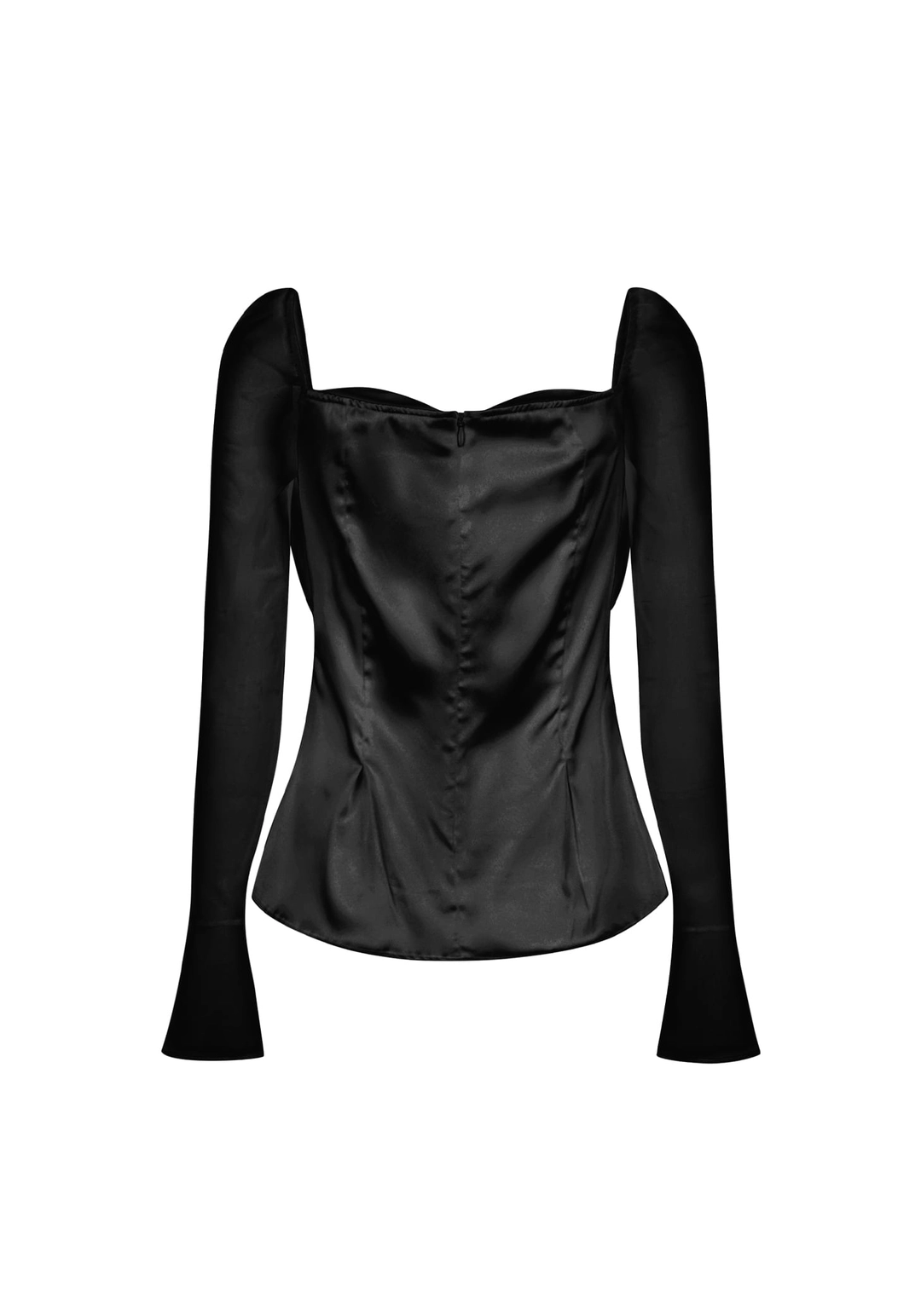 힐다 Silky Swan Blouse [Black] 상품 이미지 3