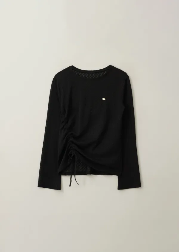 STRING PUNCHING T-SHIRT (moat black)