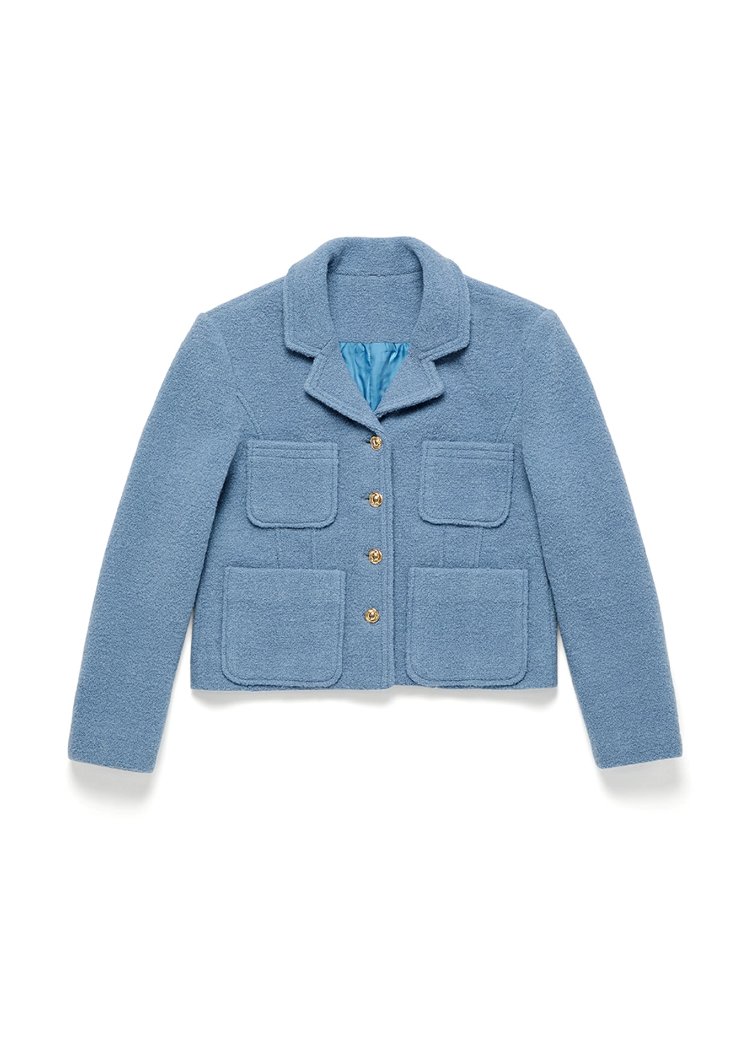 안젤로비안코 Velour Wool Tailored Jacket 상품 이미지 3