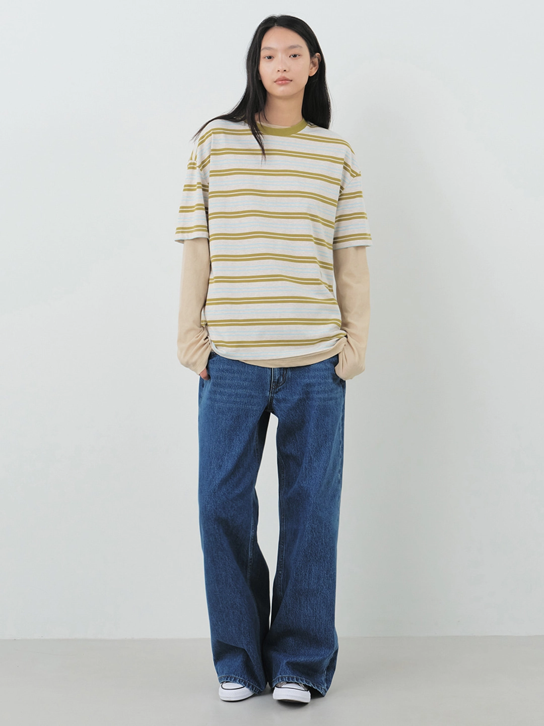 시티브리즈 워시드 와이드 데님 팬츠_3COLORS 상품 이미지 2