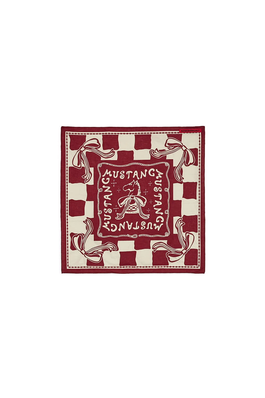 썬번프로젝트 MUSTANG BANDANA, BURGUNDY 상품 이미지 2