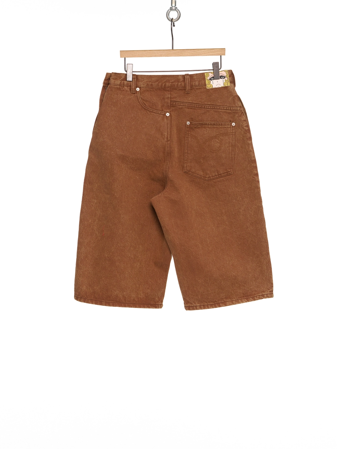 푸쉬버튼 SS26 BROWN TWISTED DETAIL BERMUDA PANTS 상품 이미지 3