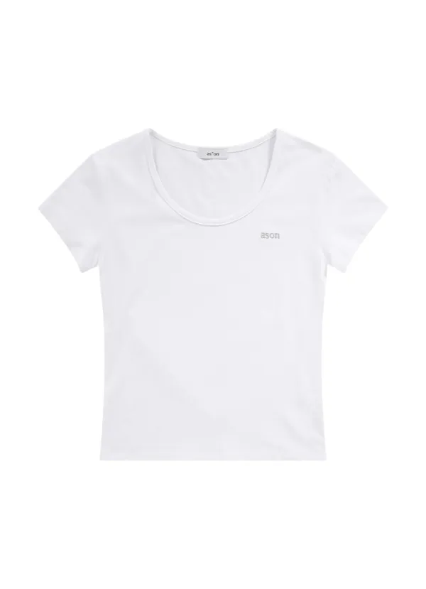 PLAIN SLIM TEE / WHITE