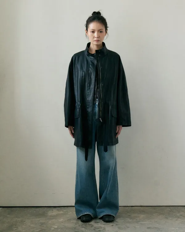 [online exclusive]F hipper safari coat (black)
