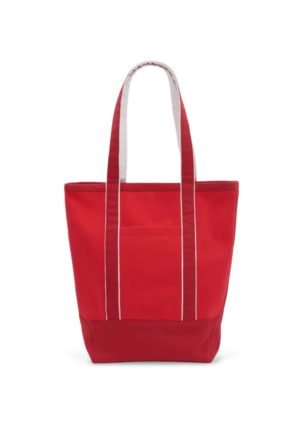 GARDEN COTTON TOTE BAG (CRIMSON)