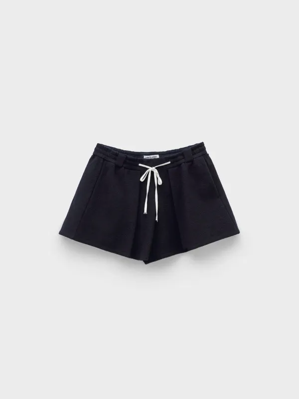 Drawstring Fleece Shorts_Navy