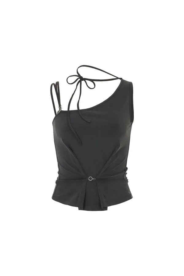 RUBY HOOK TOP charcoal