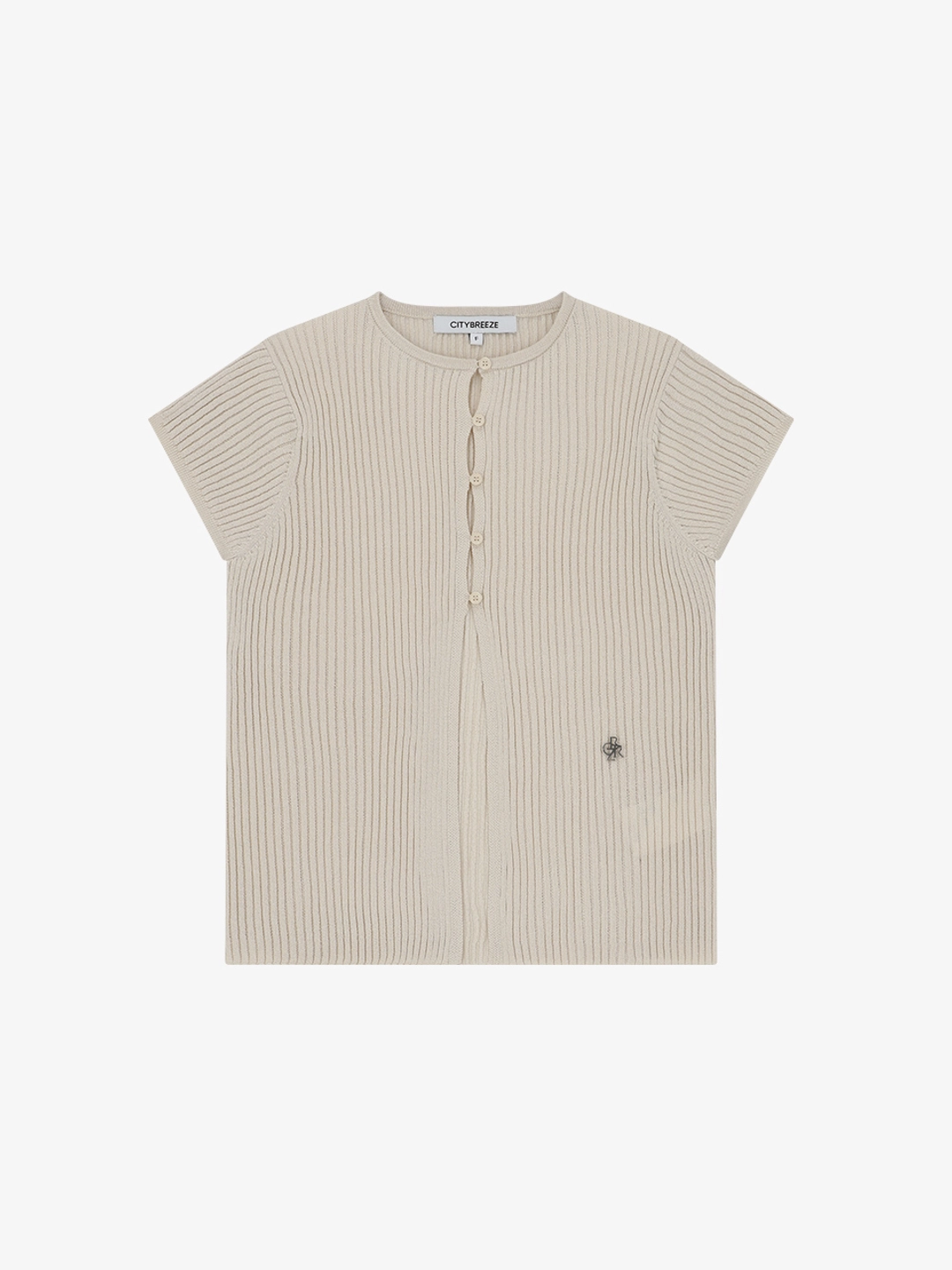 시티브리즈 피크 버튼업 반팔 가디건_BEIGE 상품 이미지 3
