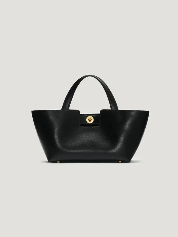 Time tote bag Small Black