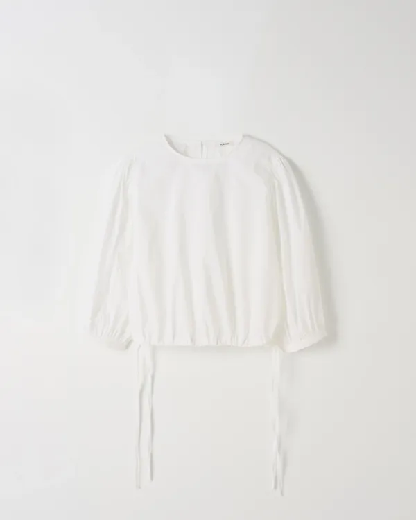 Puff String Blouse [WHITE]