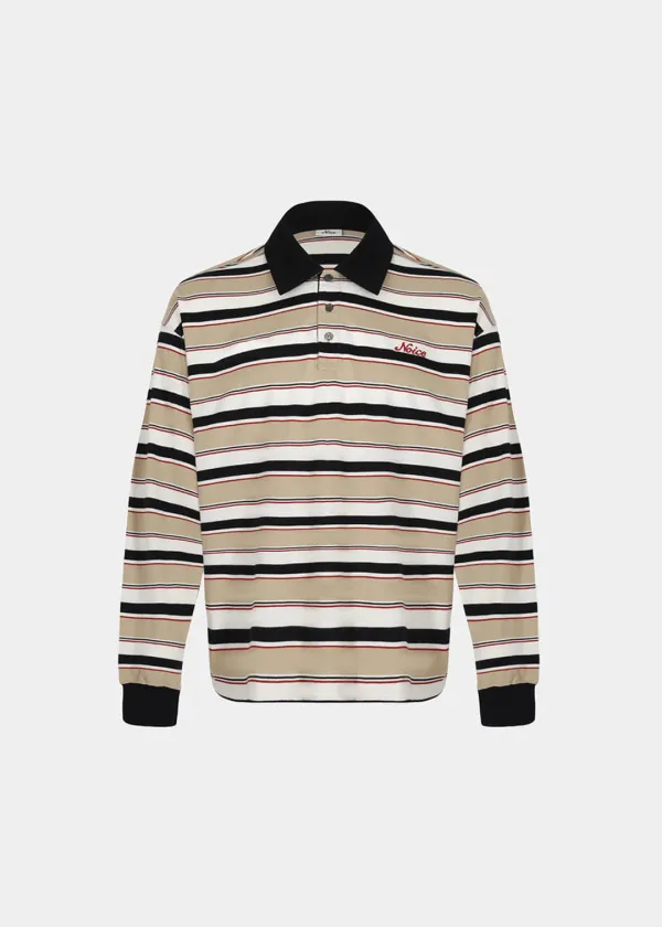 NOICE X VERDY LOGO STRIPED POLO SHIRT - MIX