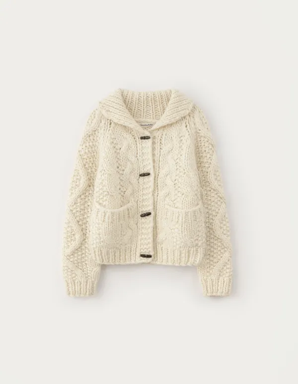 Hayden Handmade Cardigan Sweater - Cream