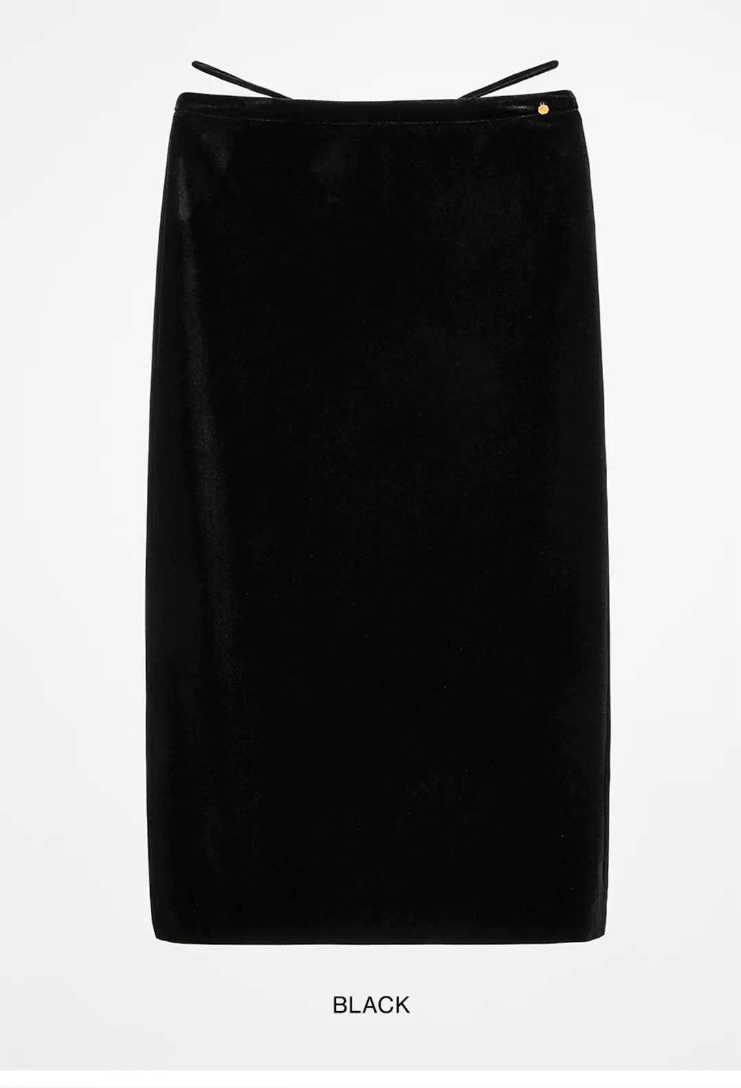 오버듀플레어 LINK VELVET SKIRT_BLACK 상품 이미지 3