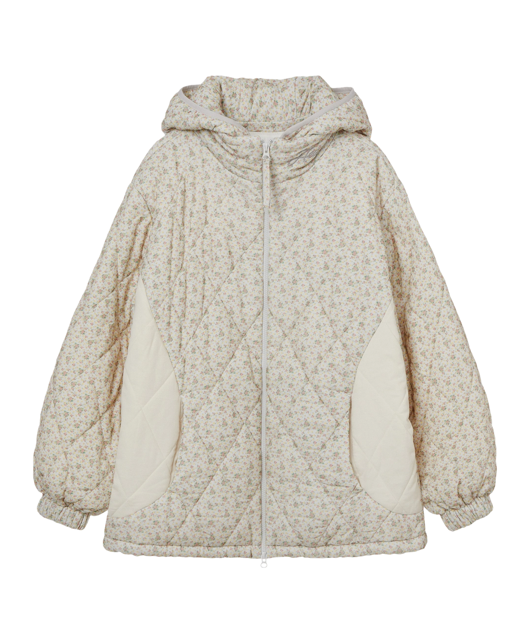 에이이에이이 FLOWER QUILTED JACKET [LIGHT GREY] 상품 이미지 2