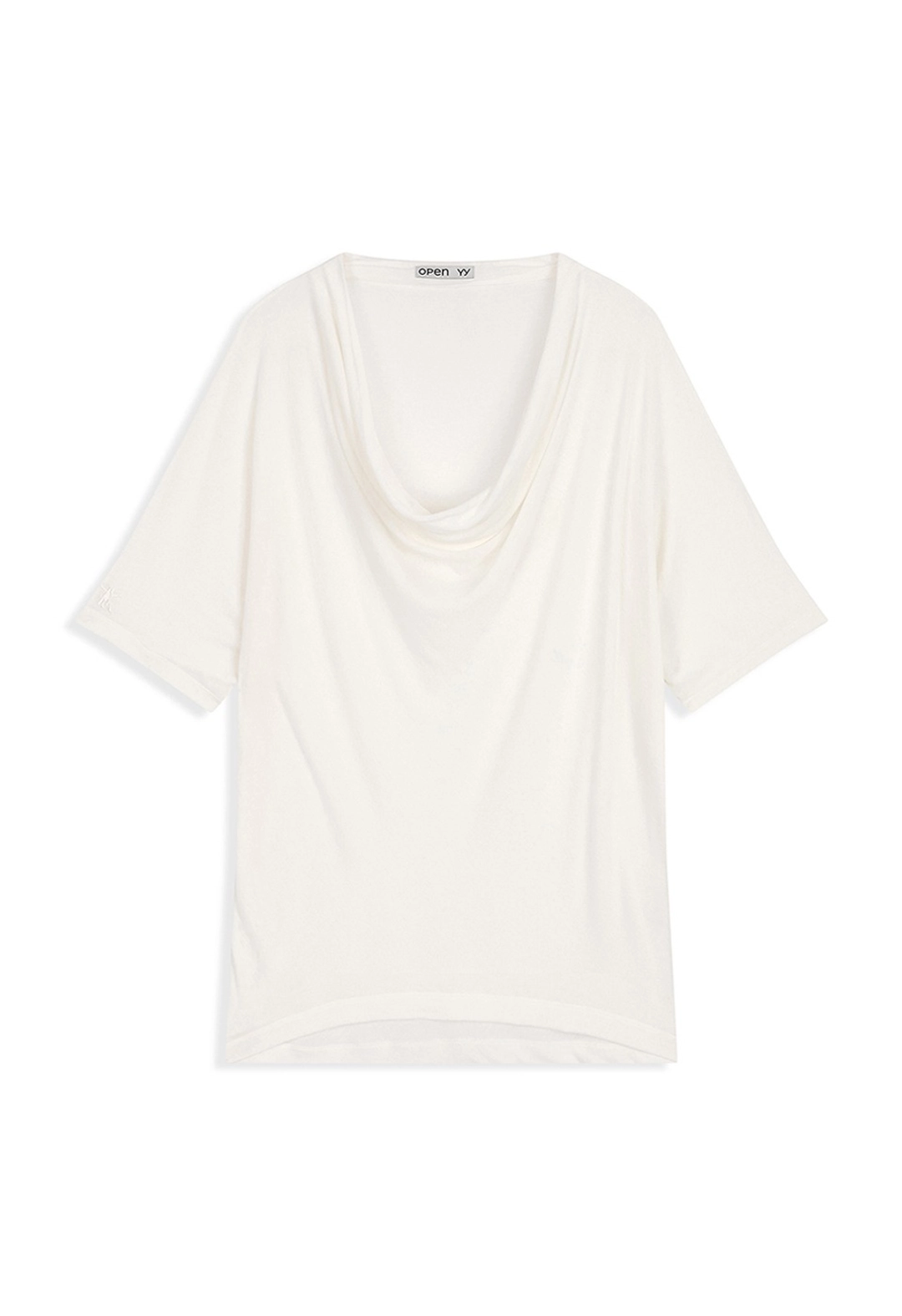 오픈와이와이 COWL NECK TEE, WHITE 상품 이미지 1