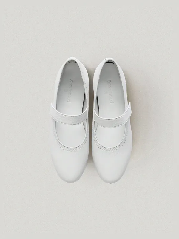 Yuri Mary Jane Flats White (Vibram Sole)