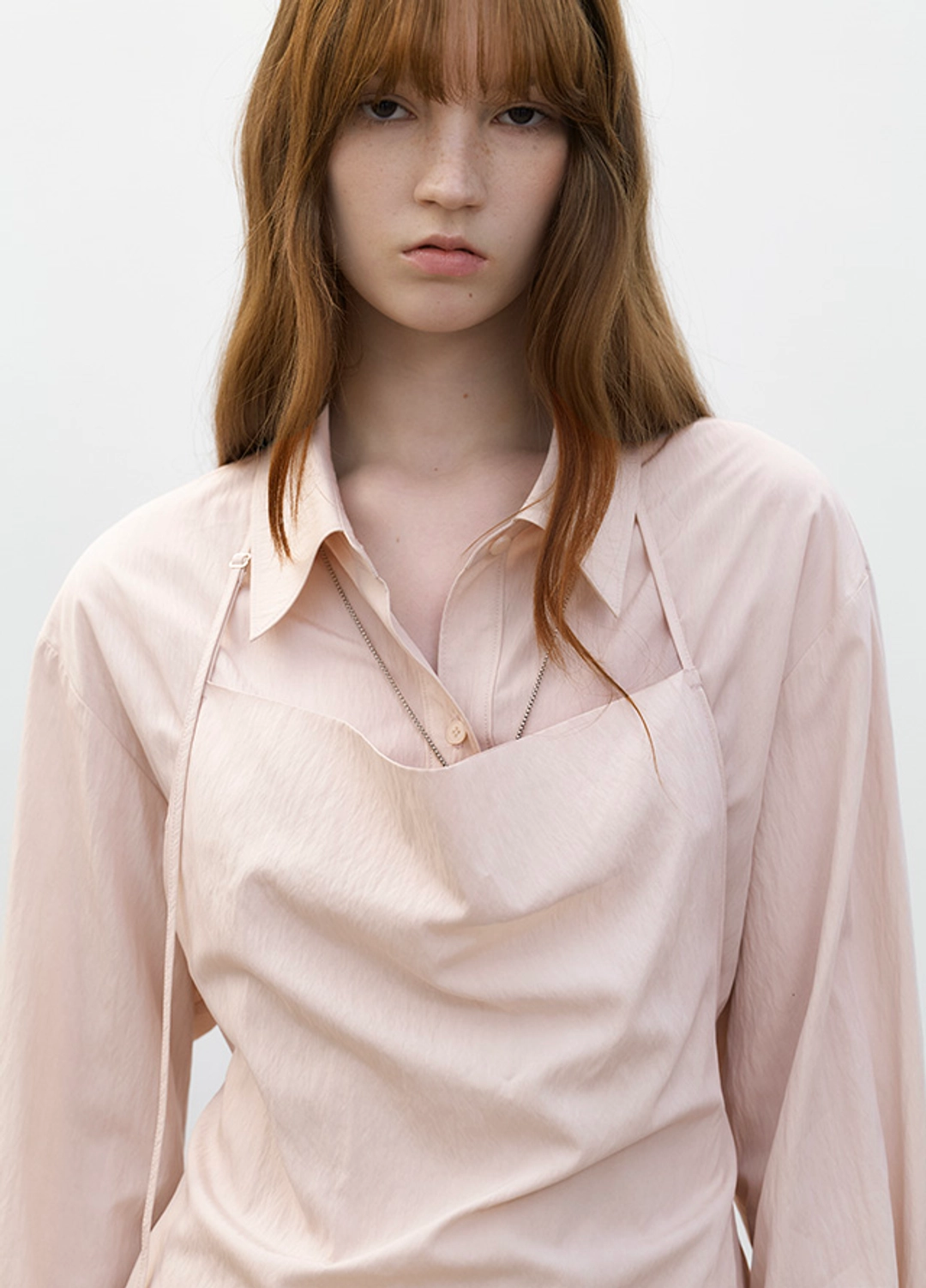 아뜰리에 나인 (Z-BL-4404)N HALTER SLEEVELESS LAYERED BLOUSE 상품 이미지 2