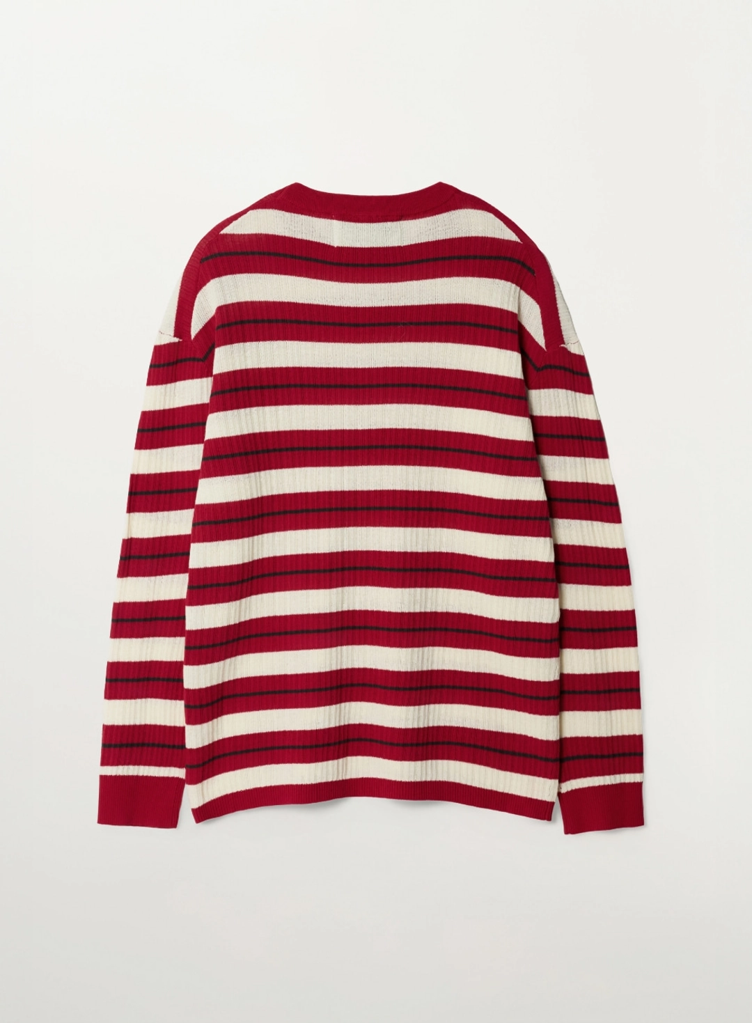 세터 Crest Logo Stripe Knit - Red 상품 이미지 2