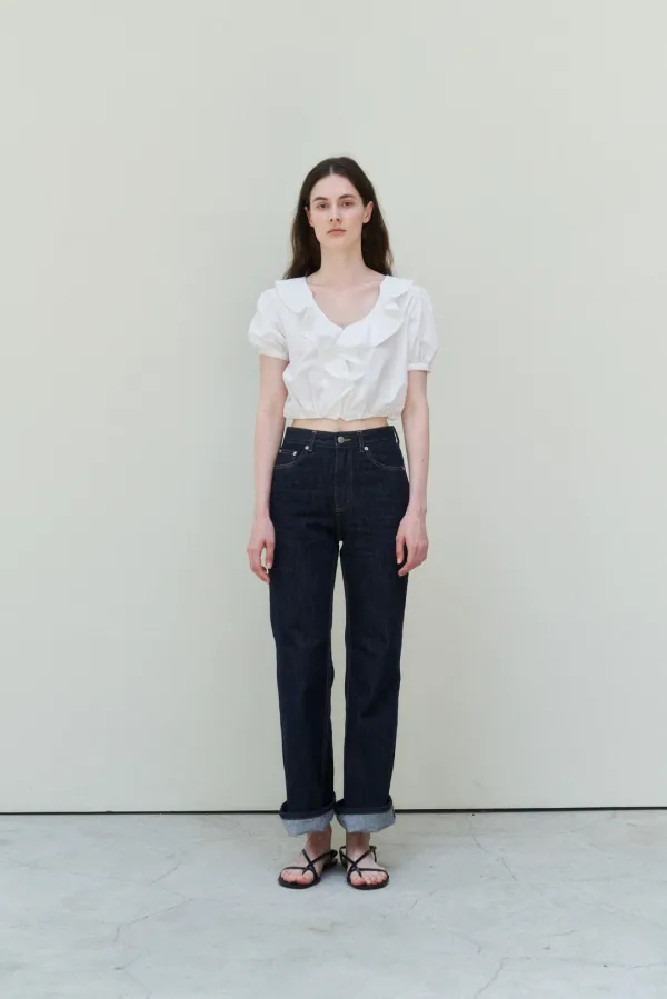 SIENA RUFFLE BLOUSE / PLAIN