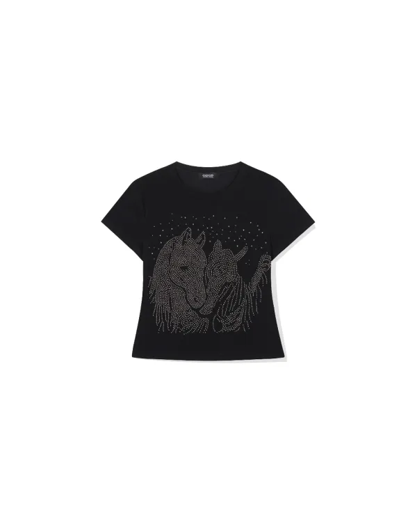 Pony gem tee - Black