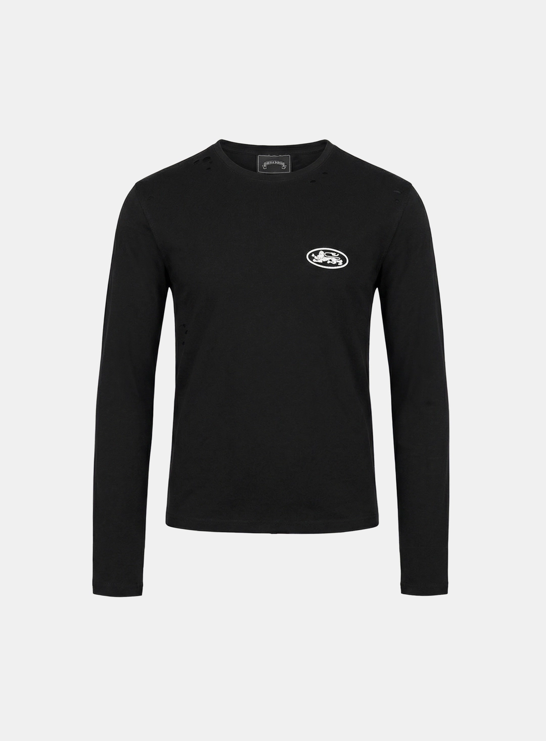 배드블러드 [w-tee26-027] Mystic Print Fitted Long Sleeve T-Shirt - Black 상품 이미지 3