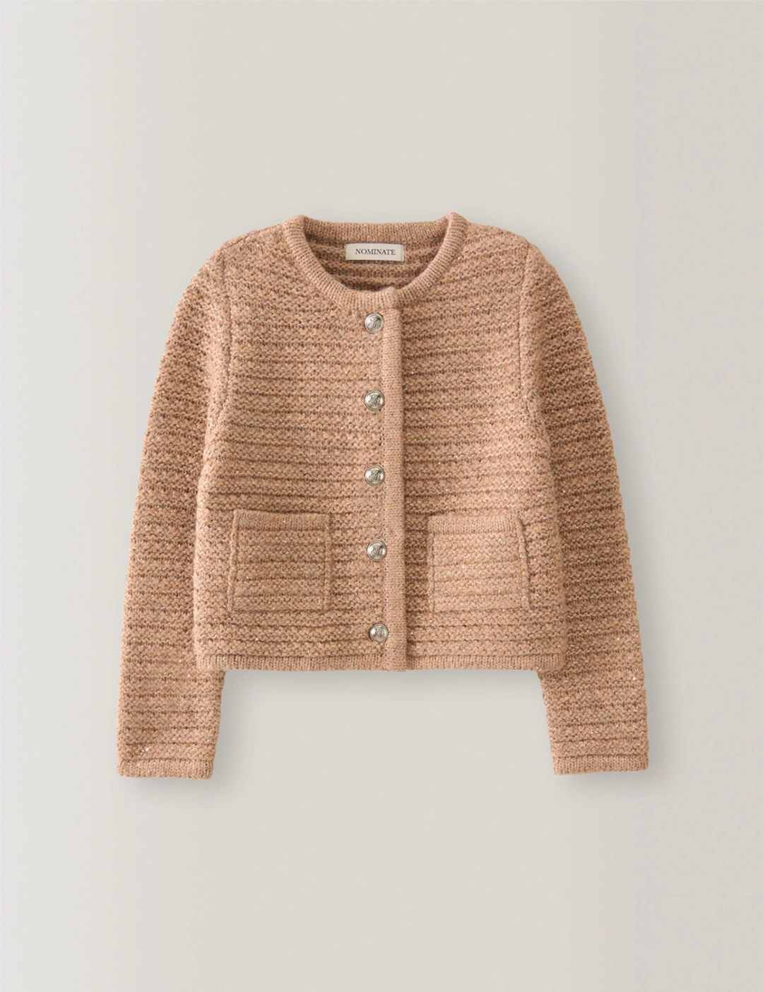노미나떼 Elena Lumiere Cardigan (Peach Pink) 상품 이미지 2