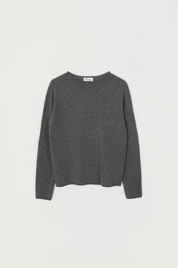 BOLIO WHOLEGARMENT WOOL KINT_CHARCOAL