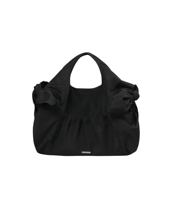 Tie-up tote bag BLACK