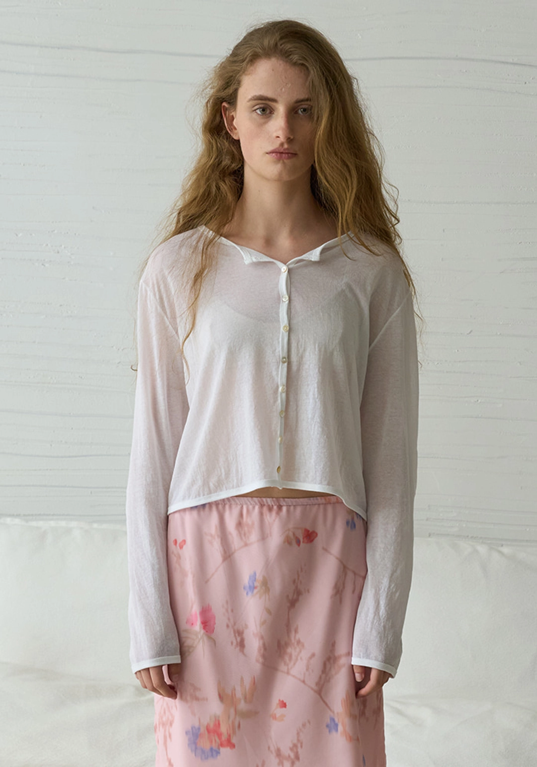 이브세이지 Seethrough cardigan (Ivory) 상품 이미지 2