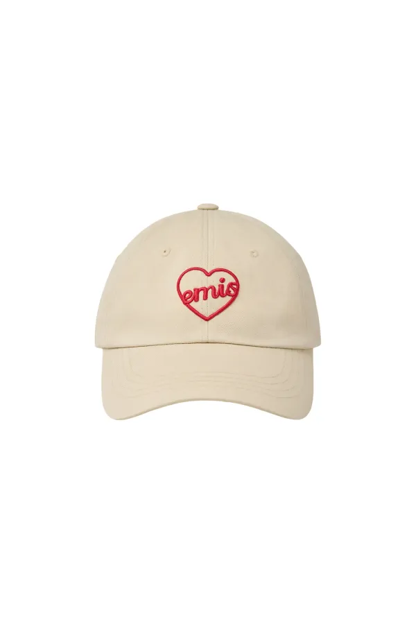 HEART BALL CAP-LIGHT BEIGE