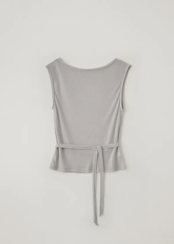 [2nd-reorder] Tactile strap top (ash-blue)