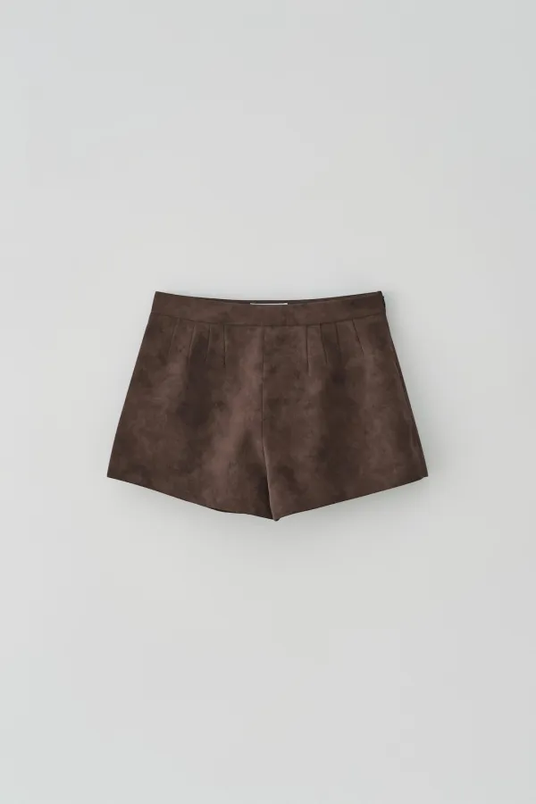 T/T Frame leather shorts (brown)
